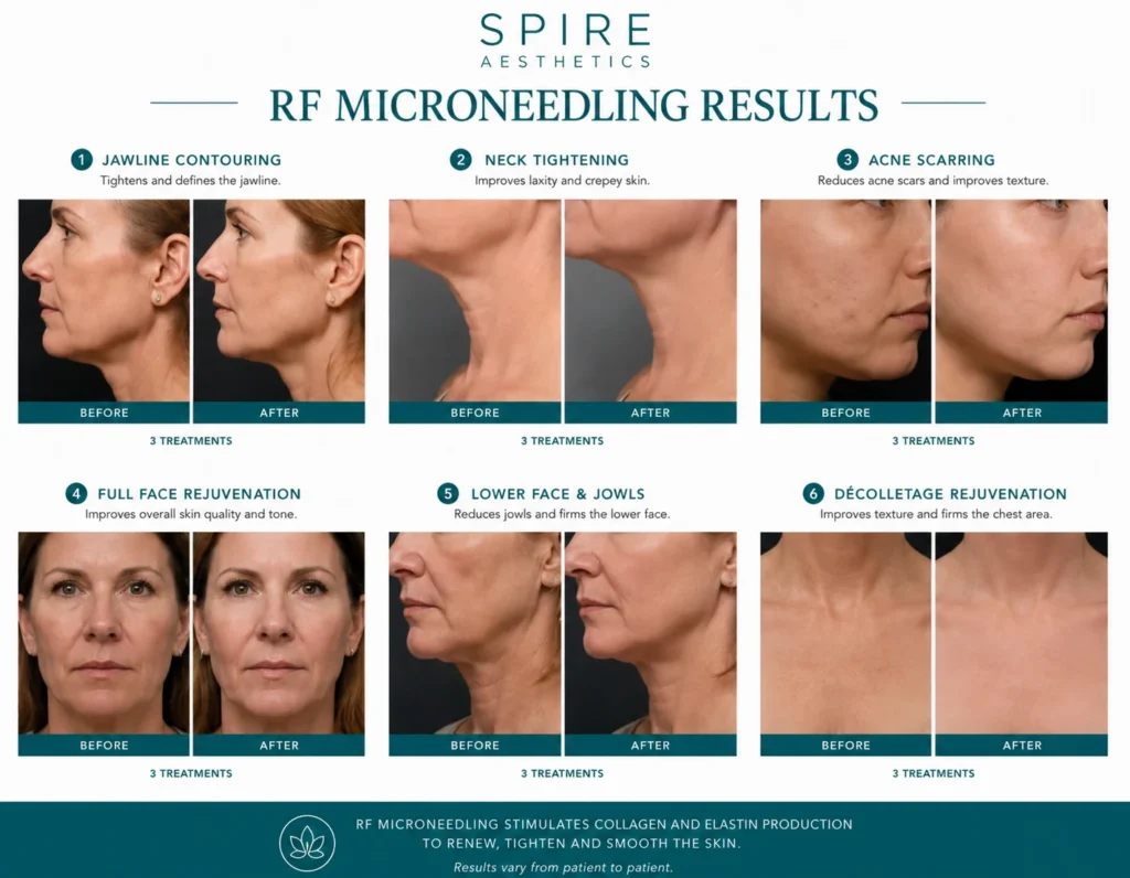 RF Microneedling Skin tightening Hall Green results