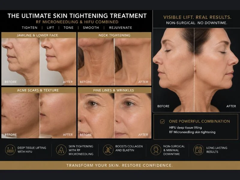Results of combined treatment for the ultimate skin tightening treatment Hall Green